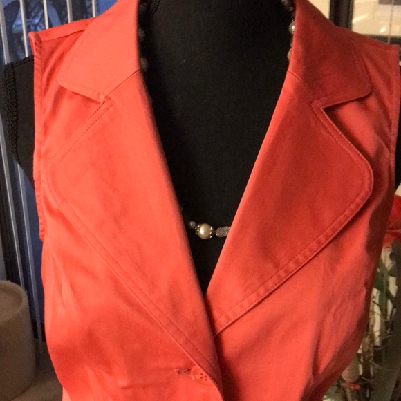 NWOT Monroe & Main Orange Sleeves 2-Pc Cotton Suit - Picture 2 of 8